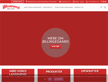 Tablet Screenshot of oellingegaard.dk